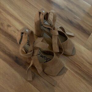 SAM EDELMAN | Odele brown suede block heel
